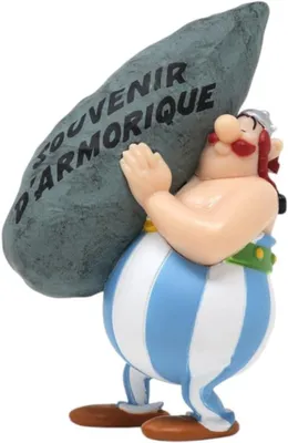 Imagen del producto de Figura Obélix con Menhir Astérix y Obélix 10 cms