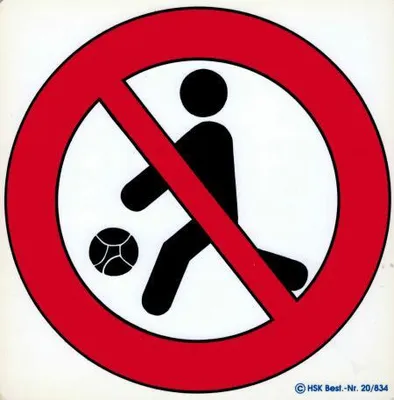 Produktbild von Hinweis- Schild - Fußball - Gr. 20 X 20 cm - 308334