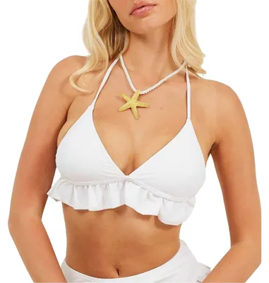 Produktbild von Brave Soul - Bikini Oberteil für Damen, Neckholder GT33301 (38 DE) (Weiß)