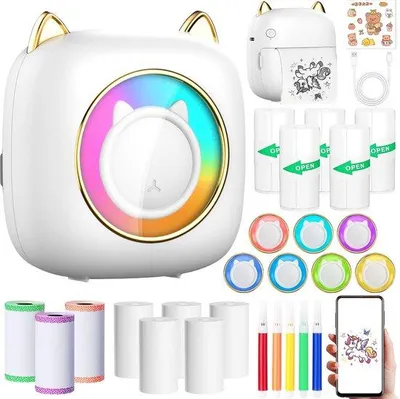 Obrázok produktu pre Mini fototlačiareň s Bluetooth, termálny papier, prenosná