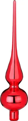 Produktbild von Christbaumspitze 26cm Merry Red Rot Glanz