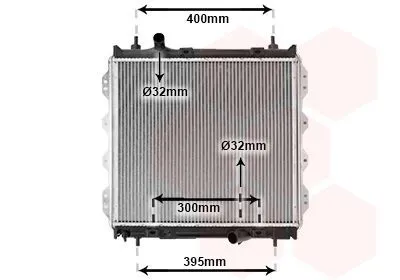 Produktbild von VAN WEZEL 07002083 Kühler Wasserkühler Motorkühler