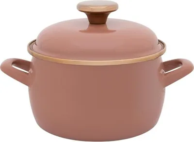 Produktbild von Moka Metalac Emaillekanne mit Deckel, 16 cm, 2,2 l