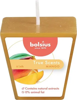 Zdjęcie produktu dla Świeca zapachowa Bolsius Aromatic 2.0 Votive 48 mm, Mango