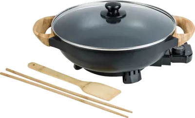 Image de Wok électrique 1500w noir - Bestron - AEW100AS -