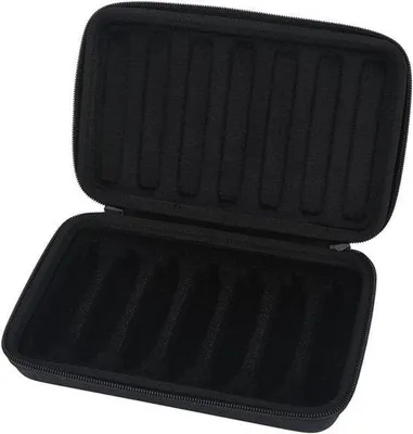 Productafbeelding van Harmonicaset van Polyurethanleer voor 7 mondharmonica's met rits - draagbare opbergtas.