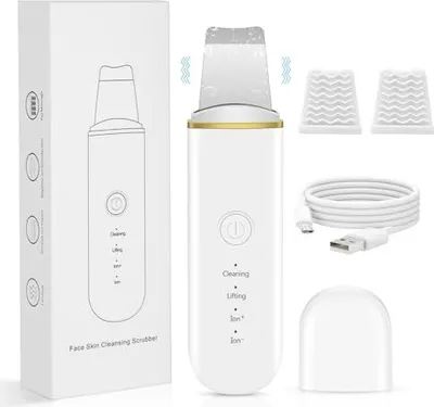Produktbild von Skin Scrubber, Face Spatula, Scrubber Mitesserentferner Porenreiniger Werkzeug Mitesser Extraktor für Tiefenreinigung