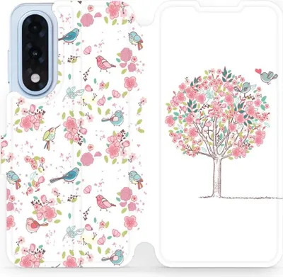 Image de Coque de protection pour téléphone OnePlus Nord 5, modèle "Book" de Mobiwear, couleur rose