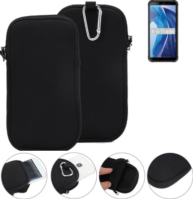 Produktbild von K-S-Trade Neopren-Hülle Handyhülle kompatibel mit Blackview BV6300 Schutzhülle Neoprenhülle Sleeve Schutz-Hülle Gürtel Tasche Case Holster