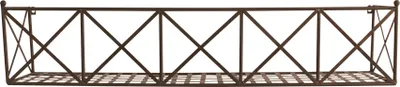 Produktbild von Großer Wandblumenkasten aus Metall 110 cm breit Pflanzkorb Blumenkorb Wand