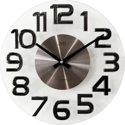 Obrázek produktu pro Nástěnné moderní skleněné hodiny - JVD Model: HT098.2