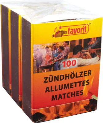 Produktbild von 3x 100 Sicherheits-Streichhölzer/Zündhölzer a 5,5cm,100%FSC
