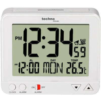 Image de TECHNOLINE Horloge radio avec veilleuse blanche