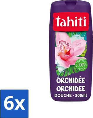 Image de Tahiti – Gel douche – Orchidée – 100 % vegan – 300 ml - Pack économique - 6 pièces