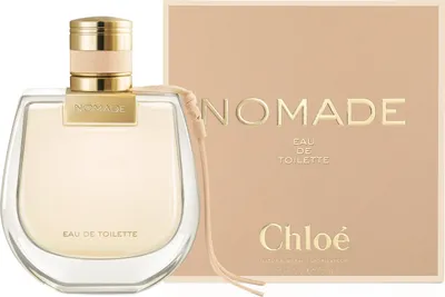 A perfume bottle and its box are displayed side-by-side against a light beige background.