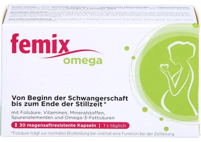 Produktbild von Femix Omega Kapseln Schwangerschaft & Stillzeit, 30 St. Kapseln