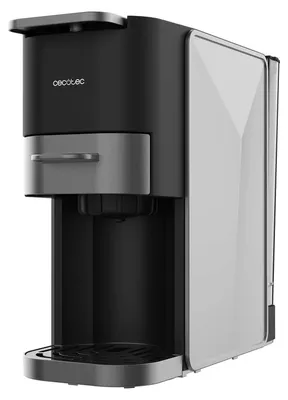 Produktbild von Cecotec 01853, Espressomaschine, 0,7 l, Kaffeekapsel, Gemahlener Kaffee, 1200 W, Schwarz, Grau