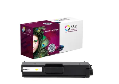 A toner cartridge and its packaging are displayed against a white background.