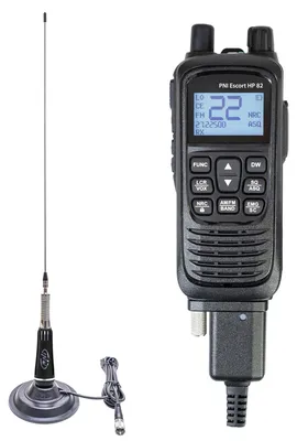 Immagine prodotto di Kit di trasmettitore radio CB portatile PNI Escort HP 82, multistandard, 4 W, 12 V, AM-FM