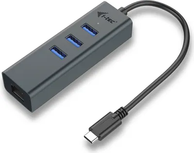 Immagine prodotto di I-TEC i-tec Metal HUB USB-C 3 porte + adattatore Gigabit Ethernet