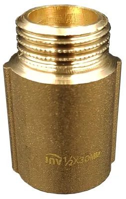 Verlängerungsschlange 1/2" BSP, Messing, 30 mm, Gold