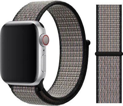 Produktbild von Original Apple Nike Sport Loop Armband 42/44/45mm MWU32ZM/A Royal Pulse/Lava Glow