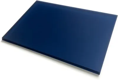 Obrázek produktu pro Akrylová deska, průhledná, modrá, rozměry 50x30 cm, tloušťka 8 mm, vhodná pro kreativní projekty
