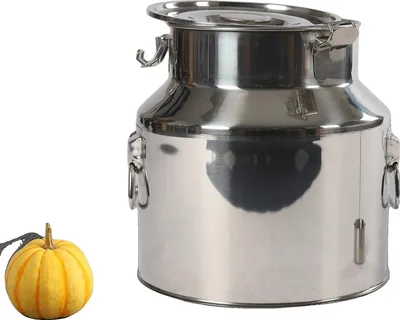 Immagine prodotto di Pentola di stoccaggio, chiusura ermetica, acciaio inox resistente, 22 litri