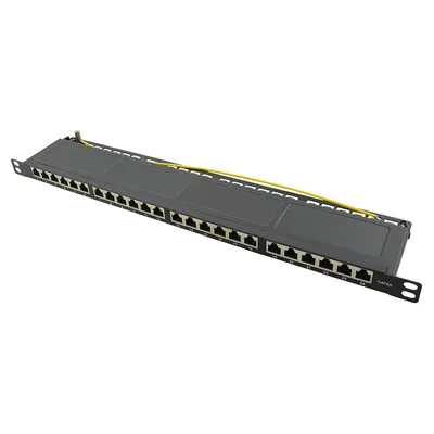 Obrázek produktu pro LogiLink NP0063, 40 Gigabit Ethernet, Cat6a, Černá, Kov, 0.5U