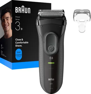 Immagine prodotto di Braun 3000 rasoio Serie 3 rasoio elettrico, 3 lame flessibili, potente MicroComb
