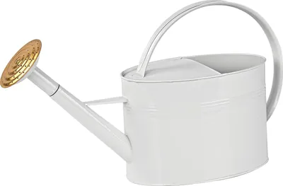 Metall Gießkanne Victoria 5l weiß mit Brause 912919 16975 4031765169752