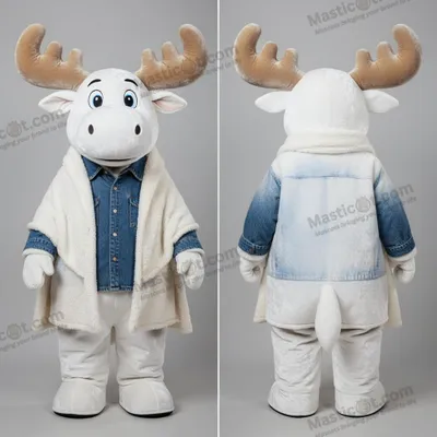 Produktbild von Schneewittchen-Elch-Maskottchen MASTICOT im Cartoon-Stil