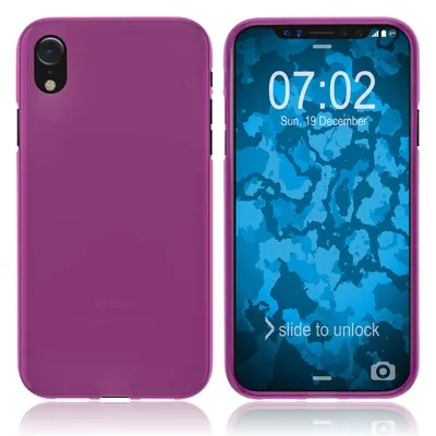 Produktbild von PhoneNatic Case kompatibel mit Apple iPhone Xr - pink Silikon Hülle matt Cover