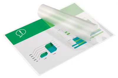 Produktbild von GBC Laminiertaschen f. Dokumente A4 2x75 Micron glänzend (100), Glänzend, A4, 216 mm, 0,15 mm, 303 mm, 100 Stück(e)