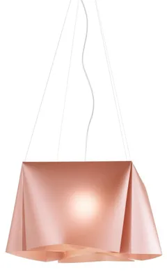 Immagine prodotto di Sospensione Moderna Wanda Polilux ® Rame E Metallo Cromo 1 Luce E27 D60Cm