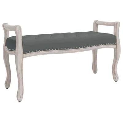 Zdjęcie produktu dla vidaXL Ławka ciemnoszara 110x45x60 cm tkanina