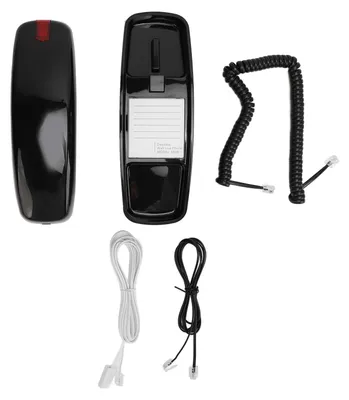 Obrázek produktu pro Pevný telefon, možnost montáže na zeď, ovládání hlasitosti s velkými tlačítky, vhodný pro seniory, černý