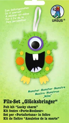 Produktbild von URSUS Filz Set Glücksbringer, MONSTER "MIKE"
