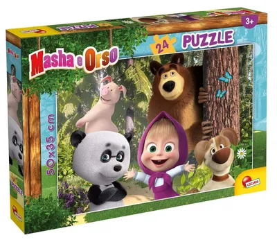 Produktbild von Puzzle mit 24 Teilen – Masha und der Bär – Maxi-Puzzle – Große Puzzleteile – Ab 3 Jahren