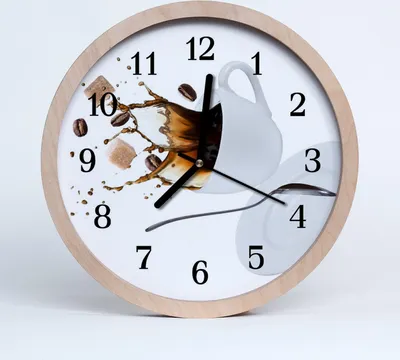 Produktbild von Holzuhr 30fi cm wanduhr - Tasse