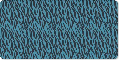 Produktbild von MuchoWow® Schreibtischunterlage Tiger - Blau - Schwarz - Design - Tiere 80x40 cm - XXL Mauspad - Gaming Mauspad