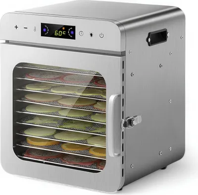 Zdjęcie produktu dla Dehydrator do suszenia owoców ze stali nierdzewnej RESTEQ 400 W 10 półek
