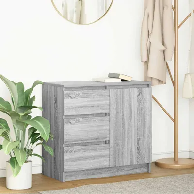 Produktbild von "2026 Promotion" Sideboard Wohnzimmer - mit Schublade - Grau Sonoma 71x35x65 cm Holzwerkstoff - Kommoden CC32316