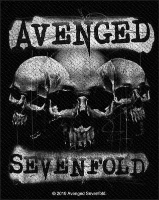 Produktbild von Avenged Sevenfold 3 Skulls Aufnäher zum Aufnähen