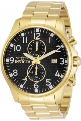 Produktbild von Invicta Specialty 0382 Herrenuhr - Quarzwerk - Edelstahl mit schwarzem Zifferblatt - 48 mm