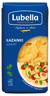 Obrázek produktu pro Lubella Pasta Lazanki 400 G