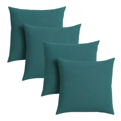 Produktbild von sleepling - 4er Set Sofakissen, 40 x 40 cm, Dekokissen, Kopfkissen, petrol