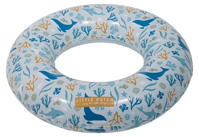 Produktbild von Little Dutch Ocean Dreams Schwimmreifen Blau 50cm, Blau, Schwimmring, Muster, Kunststoff, 3 Jahr(e), Junge