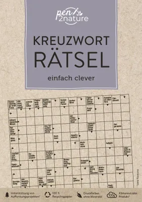 Produktbild von Kreuzworträtsel einfach clever. Nachhaltiger Kreuzworträtsel-Block