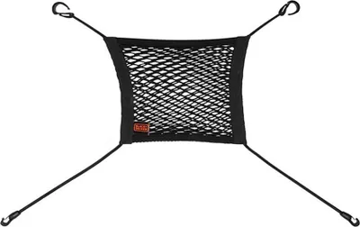 Productafbeelding van Opbergnet voor autostoelen, elastische autotas met 4 bevestigingshaken om te installeren aan rugleuningen, tussen stoelen of in de kofferbak, universeel geschikt